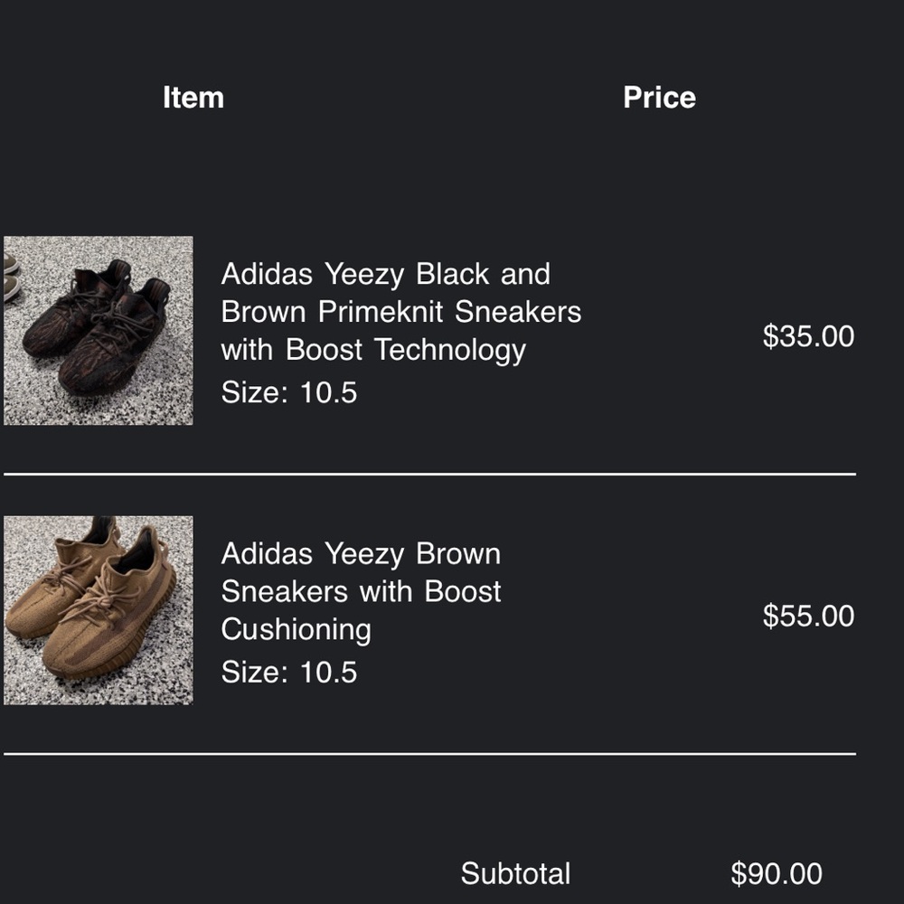 Adidas Kids Sneakers in Black and Brown